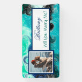 私と結婚する名前をカスタムする提案バナー 横断幕 (縦)