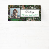 私と結婚する名前をカスタムする提案バナー 横断幕 (インサイチュ)