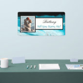 私と結婚する名前をカスタムする提案バナー 横断幕 (トレードショー)