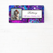 私と結婚する名前をカスタムする提案バナー 横断幕 (インサイチュ)