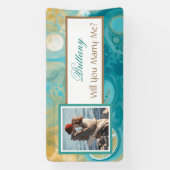 私と結婚する名前をカスタムする提案バナー 横断幕 (縦)