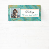 私と結婚する名前をカスタムする提案バナー 横断幕 (インサイチュ)