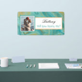 私と結婚する名前をカスタムする提案バナー 横断幕 (トレードショー)