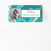 私と結婚する名前をカスタムする提案バナー 横断幕 (インサイチュ)