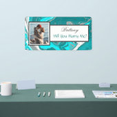 私と結婚する名前をカスタムする提案バナー 横断幕 (トレードショー)