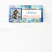 私と結婚する名前をカスタムする提案バナー 横断幕 (インサイチュ)