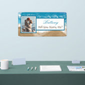 私と結婚する名前をカスタムする提案バナー 横断幕 (トレードショー)