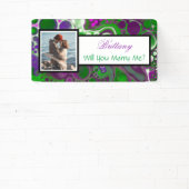 私と結婚する名前をカスタムする提案バナー 横断幕 (インサイチュ)