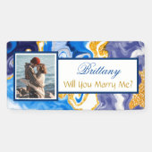 私と結婚する名前をカスタムする提案バナー 横断幕 (横)