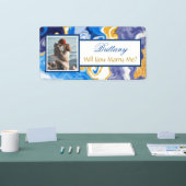 私と結婚する名前をカスタムする提案バナー 横断幕 (トレードショー)