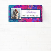 私と結婚する名前をカスタムする提案バナー 横断幕 (インサイチュ)