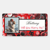 私と結婚する名前をカスタムする提案バナー 横断幕 (横)