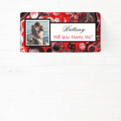 私と結婚する名前をカスタムする提案バナー 横断幕 (インサイチュ)