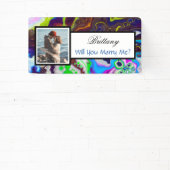 私と結婚する名前をカスタムする提案バナー 横断幕 (インサイチュ)