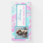 私と結婚する名前をカスタムする提案バナー 横断幕 (縦)