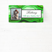 私と結婚する名前をカスタムする提案バナー 横断幕 (インサイチュ)