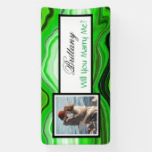 私と結婚する名前をカスタムする提案バナー 横断幕 (縦)