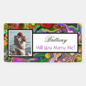 私と結婚する名前をカスタムする提案バナー 横断幕 (横)