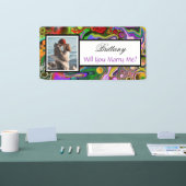 私と結婚する名前をカスタムする提案バナー 横断幕 (トレードショー)