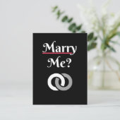私と結婚?の結婚提案の愛 ポストカード (スタンド正面)