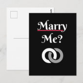 私と結婚?の結婚提案の愛 ポストカード (正面/裏面)