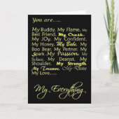 ****私と結婚****プロポーザルカードをお持ちですか? カード (正面)