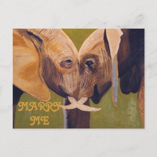 私と結婚 ポストカード (正面)