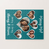 私と結婚?六つの写真テンプレート案 ジグソーパズル (横)