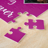 私と結婚?六つの写真テンプレート案 ジグソーパズル (側面)