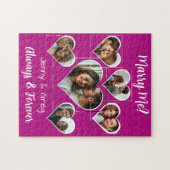 私と結婚?六つの写真テンプレート案 ジグソーパズル (横)