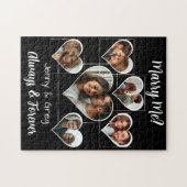 私と結婚?六つの写真テンプレート案 ジグソーパズル (横)