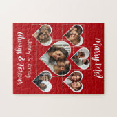 私と結婚？六つの写真テンプレート案 ジグソーパズル (横)