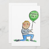 私と結婚？ 招待状 (正面/裏面)