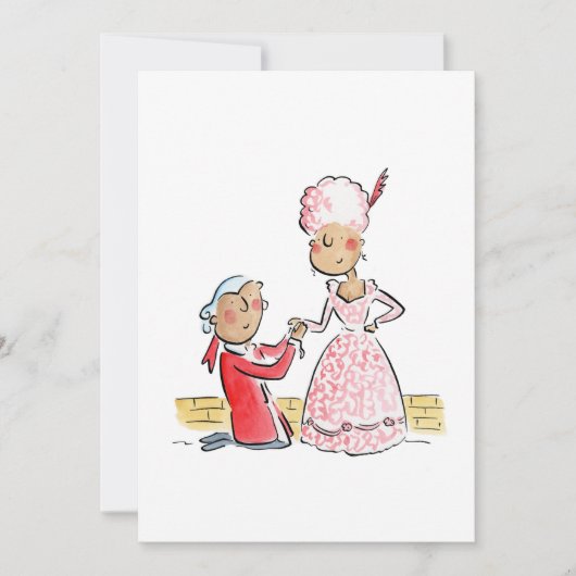 私と結婚？ 招待状 (正面)