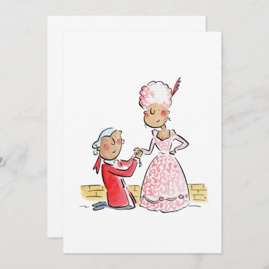 私と結婚？ 招待状 (正面/裏面)