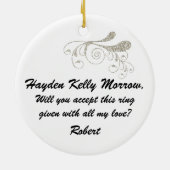 私と結婚 – SRF セラミックオーナメント (裏面)