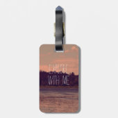 私と荷物のラベルを探検して下さい ラゲッジタグ (裏面縦)