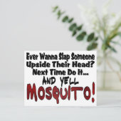 私と蚊を平手打ち ポストカード (スタンド正面)