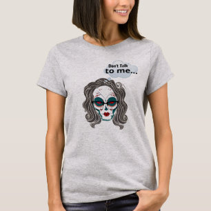 私と話さないでおもしろいインディアンデシ・スパット・サタイヤT- Tシャツ