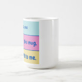 私と話さないでマグカップ コーヒーマグカップ (中央)