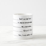 「私と話さないで」コーヒーマグ コーヒーマグカップ<br><div class="desc">あなたの愛する人にコーヒーの朝(または午後または夕べ)カップであなたの立ち位置を知らせなさい!</div>
