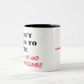 私と話さないで…コーヒーマグ ツートーンマグカップ (中央)