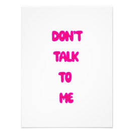 私と話さないで フォトプリント           