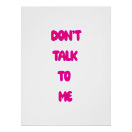 私と話さないで ポスター