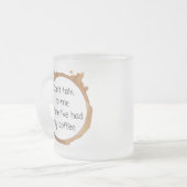 私と話さない フロストグラスマグカップ (正面左)