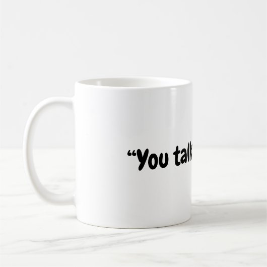 私と話しているマグカップ コーヒーマグカップ (左)