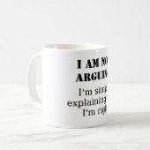 私と論争して下さい、そうですね? コーヒーマグカップ (正面左)