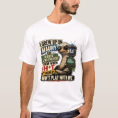 私と遊ぶな Tシャツ (正面)