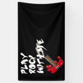 私と遊一緒にロック 横断幕 (縦)