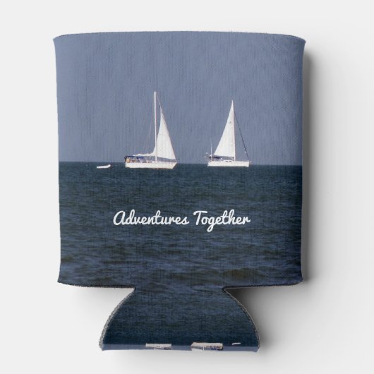 私と遠くに一緒に航海 – パーソナライズされたクーラーボックス 缶クーラー (裏面)